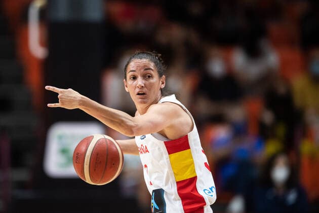 210620 Laia Palau of Spain during the FIBA Women s Eurobasket match between Spain and Slovakia on June 20, 2021 in Valencia. Photo: Maxim ThorÃ BILDBYRAN kod MT MT0193 basket basketball national team, Nationalteam fiba women s eurobasket basket-em spanien spain slovakien slovakia dam bbeng dag 4 Copyright: MAXIMxTHORE BB210620MT159