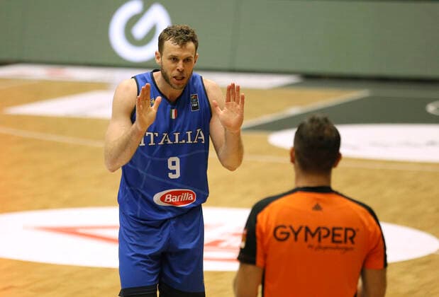 Photo : Nicolo Melli ( Italy ) Basketball - Supercup Sun. 20.06. 2021 4 Nations Cup in Hamburg Deutschland - Italien