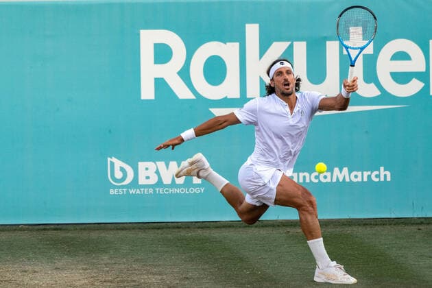 20210622 Mallorca Championships 2021 SANTA PONSA, SPAIN - JUNE 22 2021 : Feliciano Lopez of Spain at - Mallorca Championships 2021 on June 22, 2021 in Santa Ponsa, . Santa Ponsa Baleares Spain