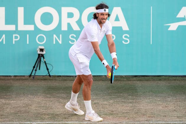 20210622 Mallorca Championships 2021 SANTA PONSA, SPAIN - JUNE 22 2021 : Feliciano Lopez of Spain at - Mallorca Championships 2021 on June 22, 2021 in Santa Ponsa, . Santa Ponsa Baleares Spain