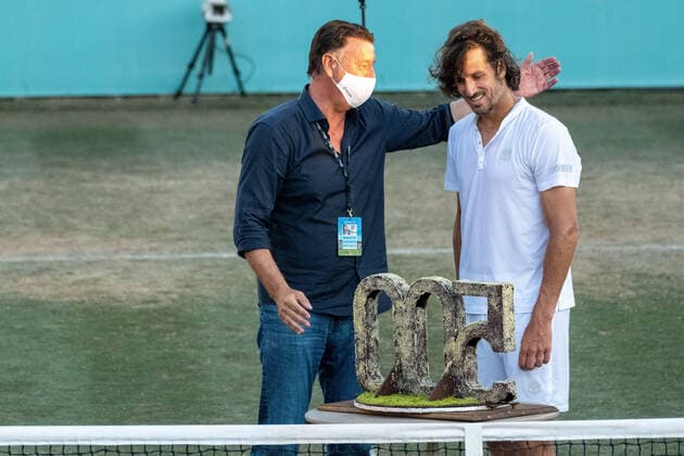 Bilder des Jahres 2021, Sport 06 Juni Sport Themen der Woche KW25 Sport Bilder des Tages 20210622 Mallorca Championships 2021 SANTA PONSA, SPAIN - JUNE 22 2021 : Feliciano Lopez of Spain and Edwin Weindorfer at - Mallorca Championships 2021 on June 22, 2021 in Santa Ponsa, . Santa Ponsa Baleares Spain *** 20210622 Mallorca Championships 2021 SANTA PONSA, SPAIN JUNE 22 2021 Feliciano Lopez of Spain and Edwin Weindorfer at Mallorca Championships 2021 on June 22, 2021 in Santa Ponsa, Santa Ponsa Baleares Spain