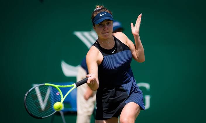 Mandatory Credit: Photo by Rob Prange Shutterstock (12165838s) Elina Svitolina of the Ukraine in action during the second round at the 2021 Viking International WTA, Tennis Damen 500 tennis tournament Viking International Championships, Day Five, Tennis, Eastbourne, East Sussex, UK - 23 June 2021 Viking International Championships, Day Five, Tennis, Eastbourne, East Sussex, UK - 23 June 2021 Copyright: xRobxPrange Shutterstockx 12165838s