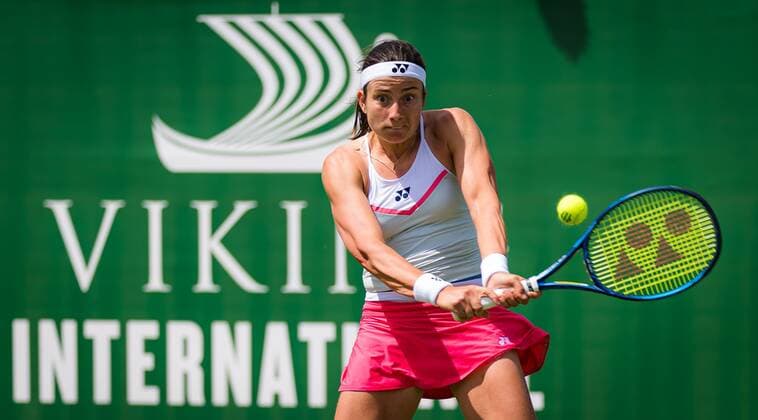 Mandatory Credit: Photo by Rob Prange Shutterstock (12165838z) Anastasija Sevastova of Latvia in action during the second round at the 2021 Viking International WTA, Tennis Damen 500 tennis tournament Viking International Championships, Day Five, Tennis, Eastbourne, East Sussex, UK - 23 June 2021 Viking International Championships, Day Five, Tennis, Eastbourne, East Sussex, UK - 23 June 2021 Copyright: xRobxPrange Shutterstockx 12165838z