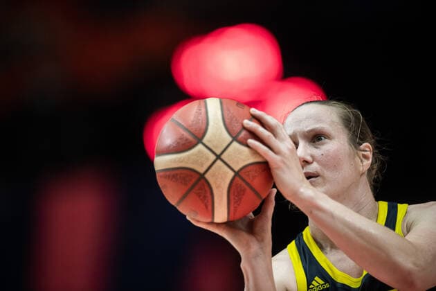 210623 Elin Eldebrink of Sweden during the FIBA Women s Eurobasket quarter final match between Belarus and Sweden on June 23, 2021 in Valencia. Photo: Maxim ThorÃ BILDBYRAN kod MT MT0197 basket basketball national team, Nationalteam fiba women s eurobasket basket-em sverige sweden kvartsfinal dag 7 belarus vitryssland dam bbeng Copyright: MAXIMxTHORE BB210623MT087