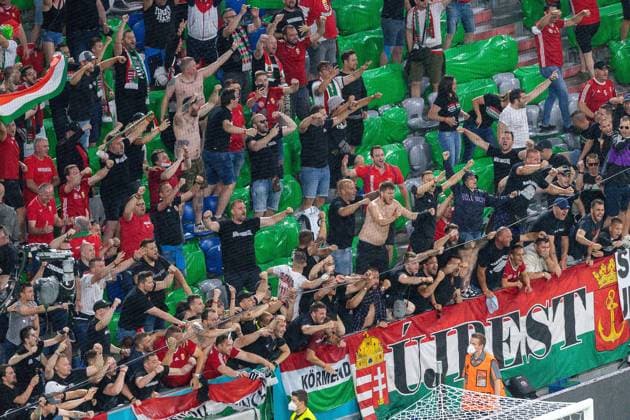 Jubel der Ungarn Fans nach dem Tor zum 0:1 durch Adam Szalai (Ungarn, 09), GER, Frankreich vs. Deutschland, Fussball, UEFA EURO, EM, Europameisterschaft,Fussball 2020, Gruppenphase, Gruppe F, Spieltag 1, 15.06.2021 GER, Deutschland vs. Ungarn, Fussball, UEFA EURO 2020, Gruppenphase, Gruppe F, Spieltag 3, 23.06.2021 Muenchen Copyright: xEibner-Pressefotox EP_EER