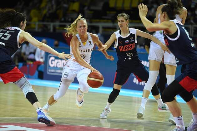 STRASBOURG, FRANCE - JUNE 23 : Julie Allemand of Belgium pictured during FIBA Women s Eurobasket match between Belgium and Russia on june 23, 2021 in Strasbourg, France 23 06 2021 BASKET BALL : France Vs Bosnie - Women s Eurobasket - 23 06 2021 Photonews Panoramic 