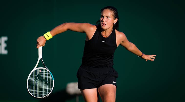 June 23, 2021: Daria Kasatkina of Russia in action during her second-round match at the 2021 Viking International WTA, Tennis Damen 500 tennis tournament against Iga Swiatek of Poland - ZUMAa181 20210623_zaa_a181_158 Copyright: xRobxPrangex