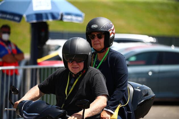 Norbert Vettel father of Sebastian Vettel, and the mother of Sebastian; Formula 1 World Championship, WM, Weltmeisterschaft 2021, Styrian GP 2021, 24-27 June 2021  Copyright: xFedericoxBasilex xIPAx xIPAx xFedericoxBasilex xIPAx 0