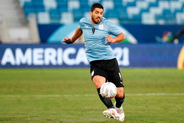 Uruguay s Luis Suarez in action against Bolivia, during a match for Group A of the Copa America at the Arena Pantanal stadium in Cuiaba, Brazil, 24 June 2021. Bolivia - Uruguay !ACHTUNG: NUR REDAKTIONELLE NUTZUNG!  Copyright: xSebastiaoxMoreirax AMDEP5323 20210624-251ee5218f6723b132ce11d419198fc8015f9714