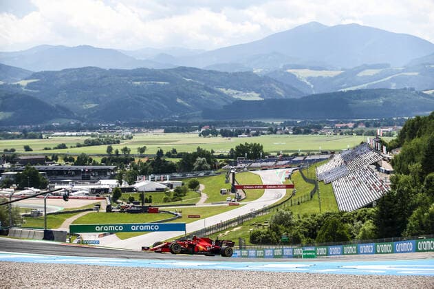 55 SAINZ Carlos (spa), Scuderia Ferrari SF21, action during the Formula 1 Grosser Preis Der Steiermark 2021, 2021 Styrian Grand Prix, 8th round of the 2021 FIA Formula One World Championship, WM, Weltmeisterschaft from June 25 to 27, 2021 on the Red Bull Ring, in Spielberg, Austria - FORMULE 1 : Grand prix de Styrie - Spielberg - 25 06 2021 DPPI PANORAMIC  JFBE9970
