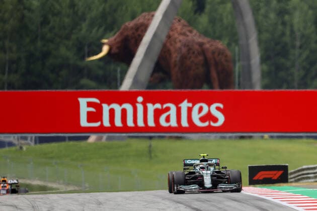 Formula 1 - GP of Styria 2021 SPIELBERG,AUSTRIA,25.JUN.21 - MOTORSPORTS, FORMULA 1 - Grand Prix of Styria, Red Bull Ring, free practice. Image shows Sebastian Vettel (GER Aston Martin).  GEPAxpictures xChristianxWalgram