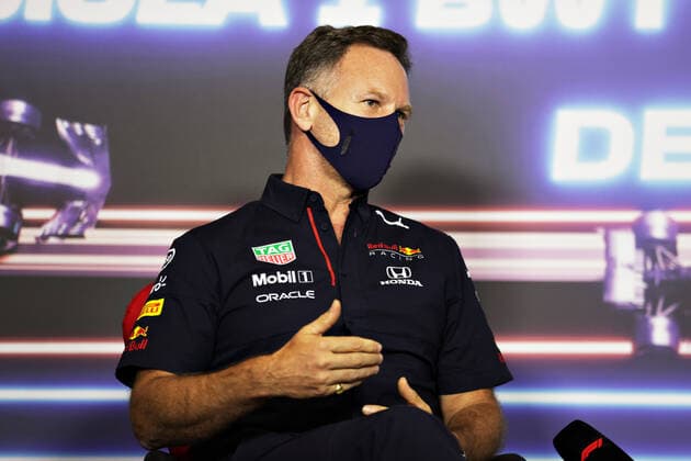 F1 Grand Prix of Styria Christian Horner (GBR, Red Bull Racing), F1 Grand Prix of Styria at Red Bull Ring on June 25, 2021 in Spielberg, Austria. (Photo by Bryn Lennon Getty Images FIA Pool via HOCH ZWEI) Spielberg Red Bull Ring Austria Poolfoto HOCH ZWEI Pool Getty Images ,EDITORIAL USE ONLY