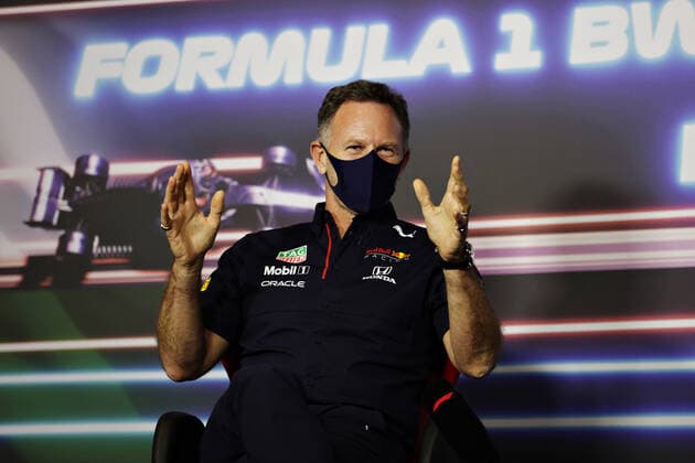 F1 Grand Prix of Styria Christian Horner (GBR, Red Bull Racing), F1 Grand Prix of Styria at Red Bull Ring on June 25, 2021 in Spielberg, Austria. (Photo by Bryn Lennon Getty Images FIA Pool via HOCH ZWEI) Spielberg Red Bull Ring Austria Poolfoto HOCH ZWEI Pool Getty Images ,EDITORIAL USE ONLY