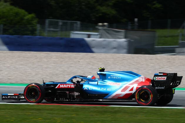 Formula 1 Styrian Gran Prix 2021 Esteban Ocon of Alpine F1 Team on track during free practice of Styrian Formula 1 Gran Prix 2021 Spielberg Red Bull Ring Austria Copyright: xBasilex