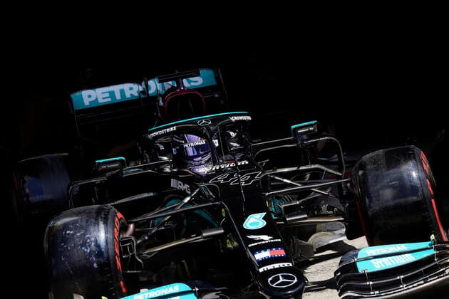 F1 Grand Prix of Styria 44 Lewis Hamilton (GBR, Mercedes-AMG Petronas F1 Team), F1 Grand Prix of Styria at Red Bull Ring on June 25, 2021 in Spielberg, Austria. (Photo by Steve Etherington for Mercedes-Benz Grand Prix Ltd. Daimler AG FIA Pool via HOCH ZWEI) Spielberg Austria Poolfoto HOCH ZWEI Pool Daimler AG ,EDITORIAL USE ONLY