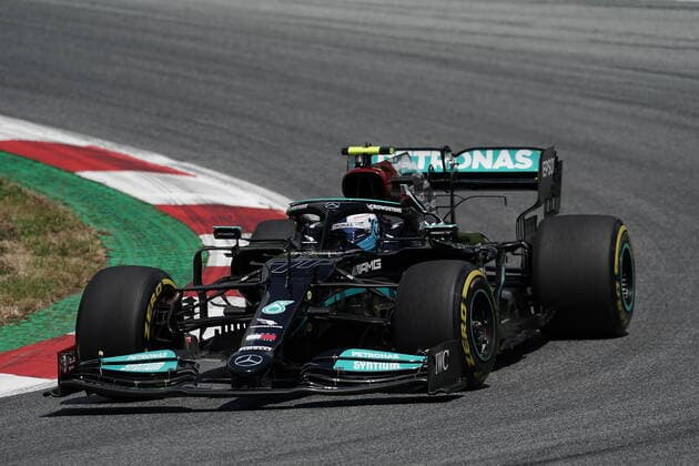 Formula 1 BWT Grosser Preis der Steiermark 2021 25.06.2021, Red Bull Ring , Spielberg, Formula 1 BWT Grosser Preis der Steiermark 2021 , im Bild Valtteri Bottas (FIN 77), Mercedes-AMG Petronas Formula One Team
