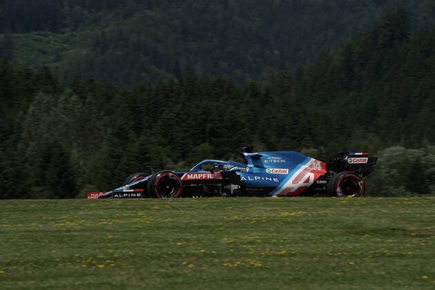 Formula 1 BWT Grosser Preis der Steiermark 2021 25.06.2021, Red Bull Ring , Spielberg, Formula 1 BWT Grosser Preis der Steiermark 2021 , im Bild Fernando Alonso (ESP 14), Alpine F1 Team