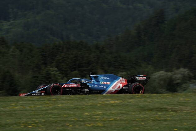 Formula 1 BWT Grosser Preis der Steiermark 2021 25.06.2021, Red Bull Ring , Spielberg, Formula 1 BWT Grosser Preis der Steiermark 2021 , im Bild Fernando Alonso (ESP 14), Alpine F1 Team