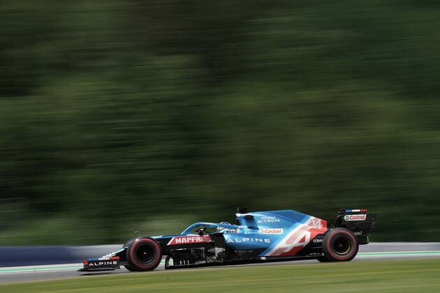 Formula 1 BWT Grosser Preis der Steiermark 2021 25.06.2021, Red Bull Ring , Spielberg, Formula 1 BWT Grosser Preis der Steiermark 2021 , im Bild Fernando Alonso (ESP 14), Alpine F1 Team
