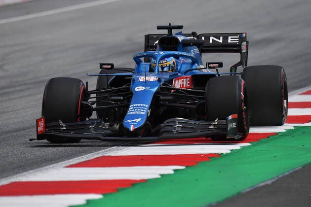 Formula 1 BWT Grosser Preis der Steiermark 2021 25.06.2021, Red Bull Ring , Spielberg, Formula 1 BWT Grosser Preis der Steiermark 2021 , im Bild Fernando Alonso (ESP 14), Alpine F1 Team