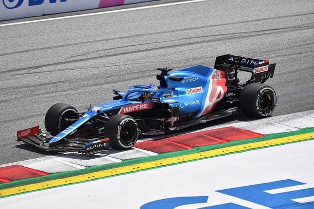 Formula 1 BWT Grosser Preis der Steiermark 2021 25.06.2021, Red Bull Ring , Spielberg, Formula 1 BWT Grosser Preis der Steiermark 2021 , im Bild Fernando Alonso (ESP 14), Alpine F1 Team