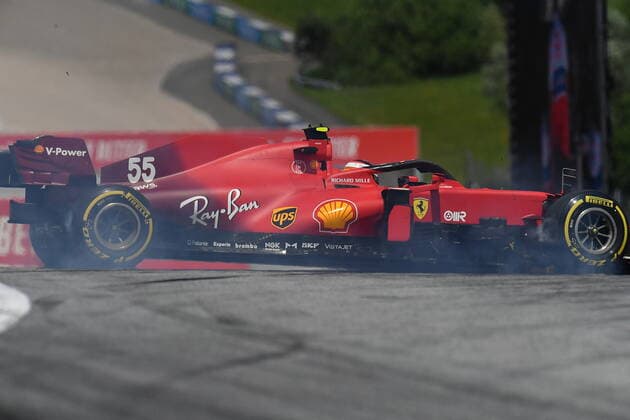 Formula 1 BWT Grosser Preis der Steiermark 2021 25.06.2021, Red Bull Ring , Spielberg, Formula 1 BWT Grosser Preis der Steiermark 2021 , im Bild Dreher von Carlos Sainz Jr. (ESP 55), Scuderia Ferrari Mission Winnow