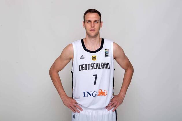 Basketball Leimen 22.06.2021 Deutsche Herren Nationalmannschaft Deutschland (GER) Fotoshooting Johannes Voigtmann (Deutschland, No.07)