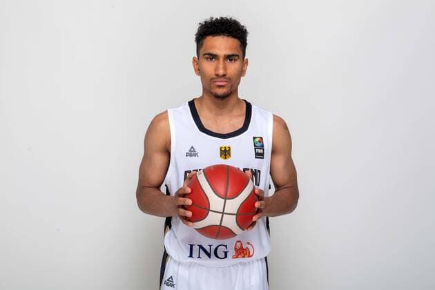 Basketball Leimen 22.06.2021 Deutsche Herren Nationalmannschaft Deutschland (GER) Fotoshooting Maodo Lo (Deutschland, No.04)
