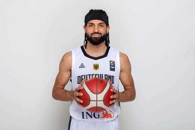 Basketball Leimen 22.06.2021 Deutsche Herren Nationalmannschaft Deutschland (GER) Fotoshooting Joshiko Saibou (Deutschland, No.01)