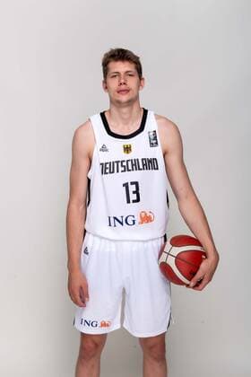 Basketball Leimen 22.06.2021 Deutsche Herren Nationalmannschaft Deutschland (GER) Fotoshooting Moritz Wagner (Deutschland, No.13)