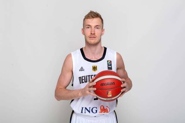 Basketball Leimen 22.06.2021 Deutsche Herren Nationalmannschaft Deutschland (GER) Fotoshooting Nils Giffey (Deutschland, No.05)