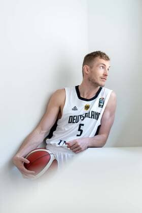 Basketball Leimen 22.06.2021 Deutsche Herren Nationalmannschaft Deutschland (GER) Fotoshooting Nils Giffey (Deutschland, No.05)