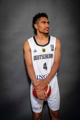 Basketball Leimen 22.06.2021 Deutsche Herren Nationalmannschaft Deutschland (GER) Fotoshooting Maodo Lo (Deutschland, No.04)