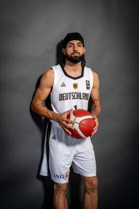 Basketball Leimen 22.06.2021 Deutsche Herren Nationalmannschaft Deutschland (GER) Fotoshooting Joshiko Saibou (Deutschland, No.01)