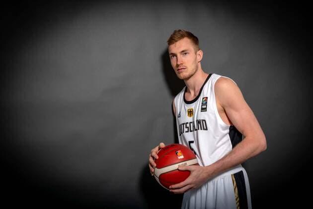 Basketball Leimen 22.06.2021 Deutsche Herren Nationalmannschaft Deutschland (GER) Fotoshooting Nils Giffey (Deutschland, No.05)