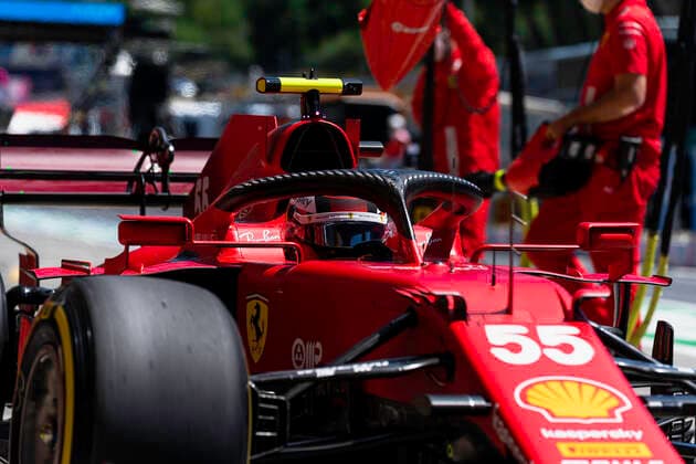 F1 Grand Prix of Styria 55 Carlos Sainz (ESP, Scuderia Ferrari Mission Winnow), F1 Grand Prix of Styria at Red Bull Ring on June 26, 2021 in Spielberg, Austria. (Photo by COLOMBO IMAGES FIA Pool via HOCH ZWEI) Spielberg Austria Poolfoto HOCH ZWEI Pool COLOMBO IMAGES ,EDITORIAL USE ONLY