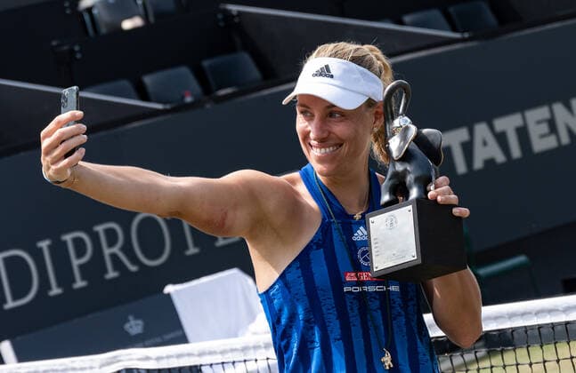 2021 WTA, Tennis Damen Bad Homburg Open Angelique Kerber (GER) wins final against Katerina Siniakova (CZE) Photo: Sportfoto Zimmer Daniel Maurer