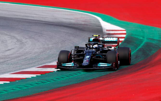 77 Valtteri Bottas (FIN, Mercedes-AMG Petronas F1 Team), F1 Grand Prix of Styria at Red Bull Ring on June 26, 2021 in Spielberg, Austria. (Photo by HOCH ZWEI) Spielberg Austria