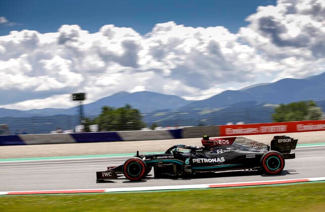 77 Valtteri Bottas (FIN, Mercedes-AMG Petronas F1 Team), F1 Grand Prix of Styria at Red Bull Ring on June 26, 2021 in Spielberg, Austria. (Photo by HOCH ZWEI) Spielberg Austria
