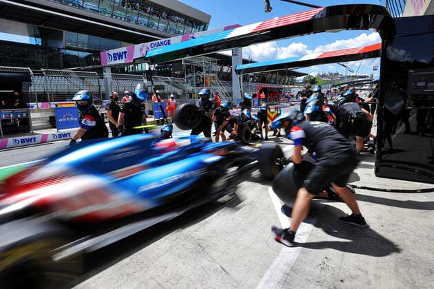 F1 Grand Prix of Styria 31 Esteban Ocon (FRA, Alpine F1 Team), F1 Grand Prix of Styria at Red Bull Ring on June 26, 2021 in Spielberg, Austria. (Photo by James Moy XPB Alpine F1 Team FIA Pool via HOCH ZWEI) Spielberg Austria Poolfoto HOCH ZWEI Pool XPB James Moy ,EDITORIAL USE ONLY