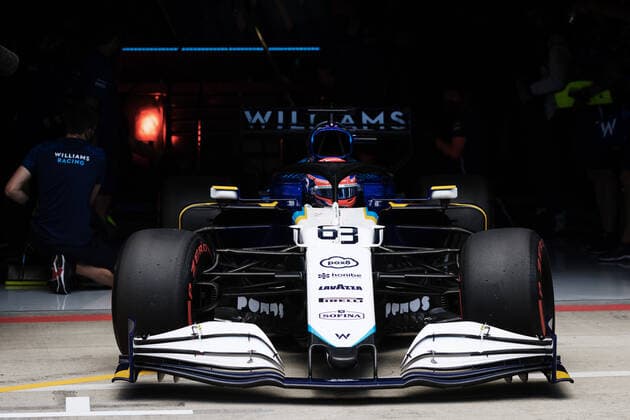 F1 Grand Prix of Styria 63 George Russell (GBR, Williams Racing), F1 Grand Prix of Styria at Red Bull Ring on June 26, 2021 in Spielberg, Austria. (Photo by xpbimages.com Williams Racing FIA Pool via HOCH ZWEI) Spielberg Austria Poolfoto HOCH ZWEI Pool Williams Racing ,EDITORIAL USE ONLY