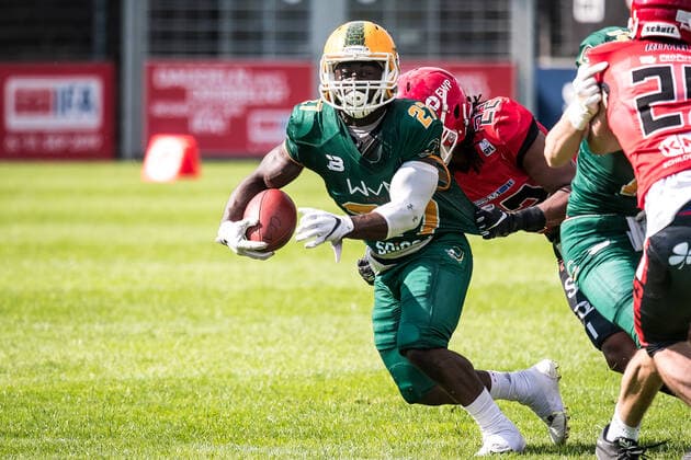 GFL German Football League Potsdam Royals vs Cologne Crocodiles 26.06.2021 GFL, Potsdam Royals - Cologne Crocodiles; Karl-Liebknecht - Stadion Potsdam, 26.06.2021 Copyright: xBEAUTIFULxSPORTS NicolxMarschallx