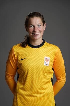 ERMELO - Portrait of Barbara Lorsheyd of the Dutch women s national football team, in the shirt for the Olympic Games, Olympische Spiele, Olympia, OS ANP ROY LAZET xVIxANPxSportx xxANPxIVx