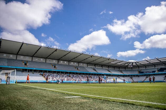 210627 Interör av Eleda Stadion under träningsmatchen i fotboll mellan Malmö FF och Midtjylland den 27 juni 2021 i Malmö. Copyright: MATHILDAxAHLBERG BB210627BB339