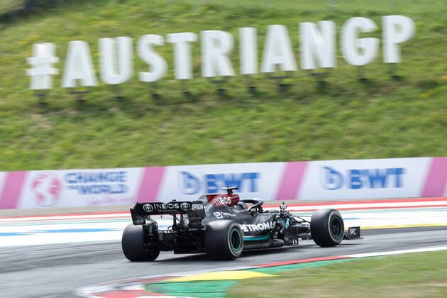 Formula 1 - GP of Styria 2021 SPIELBERG,AUSTRIA,27.JUN.21 - MOTORSPORTS, FORMULA 1 - Grand Prix of Styria, Red Bull Ring. Image shows Lewis Hamilton (GBR Mercedes).  GEPAxpictures xChristianxWalgram