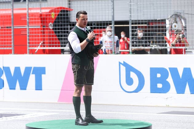 Formula 1 - GP of Styria 2021 SPIELBERG,AUSTRIA,27.JUN.21 - MOTORSPORTS, FORMULA 1 - Grand Prix of Styria, Red Bull Ring. Image shows Andreas Gabalier.  GEPAxpictures xChristianxWalgram