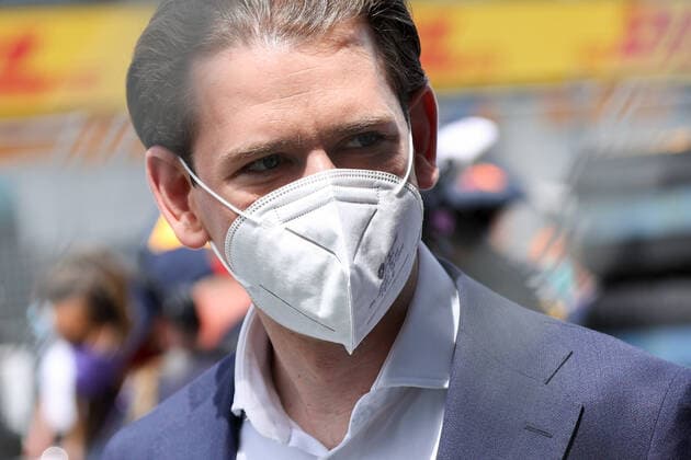 Formula 1 - GP of Styria 2021 SPIELBERG,AUSTRIA,27.JUN.21 - MOTORSPORTS, FORMULA 1 - Grand Prix of Styria, Red Bull Ring. Image shows chancellor Sebastian Kurz (Austria).  GEPAxpictures xChristianxWalgram