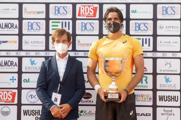Mandatory Credit: Photo by Valerio Origo LiveMedia Shutterstock (12171863r) the first classified Gian Marco Moroni Tennis Internationals ATP, Tennis Herren Challenger Milano 2021, Milan, Italy - 27 Jun 2021 Tennis Internationals ATP Challenger Milano 2021, Milan, Italy - 27 Jun 2021  Copyright: xValerioxOrigo LiveMedia Shutterstockx 12171863r