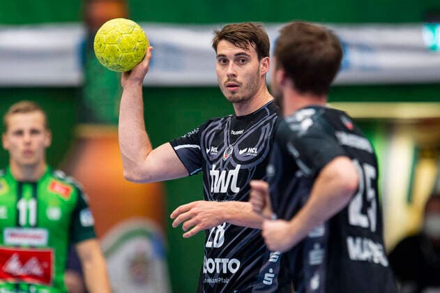 24.06.2021 - Handball, 2020 2021, 1. Bundesliga, 37. Spieltag, GWD Minden - Die Eulen Ludwigshafen: Hendrik Wagner (Ludwigshafen) Lübbecke Nordrhein-Westfalen Deutschland Kreissporthalle
