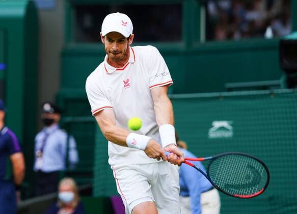 Mandatory Credit: Photo by Javier Garcia BPI Shutterstock (12172248nm) Andy Murray during his first round match Wimbledon Tennis Championships, Day 1, The All England Lawn Tennis and Croquet Club, London, UK - 28 Jun 2021 Wimbledon Tennis Championships, Day 1, The All England Lawn Tennis and Croquet Club, London, UK - 28 Jun 2021  Copyright: xJavierxGarcia BPI Shutterstockx 12172248nm